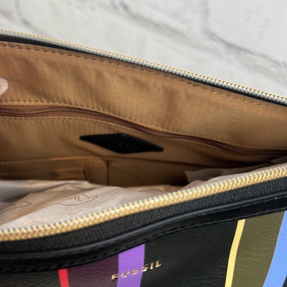 Fossil Sydney Tote Black Stripe - Picture 10 of 10